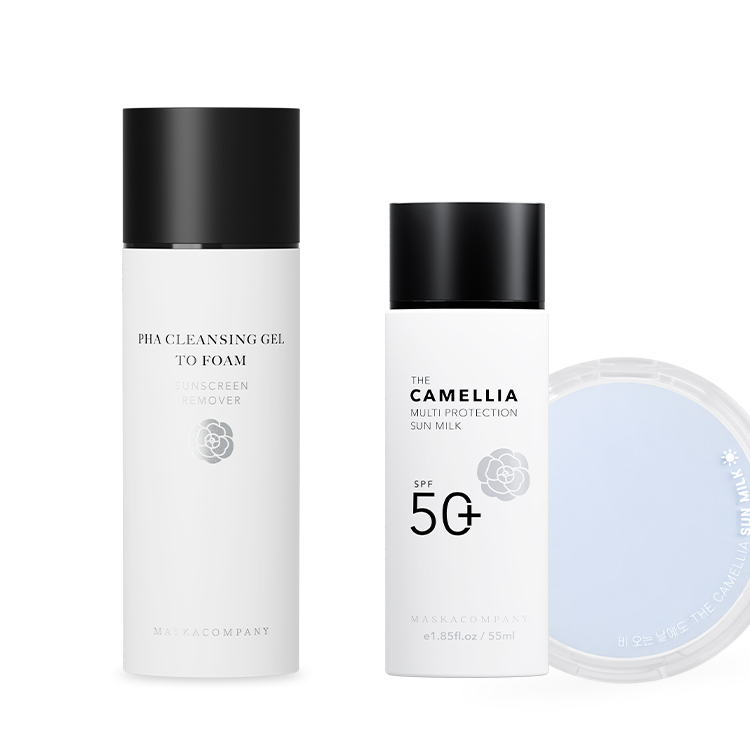 【セット】 サンブロックミルクSPF50+PA++++ + PHA パーファクトオールインワンクレンザー マスカカンパニー